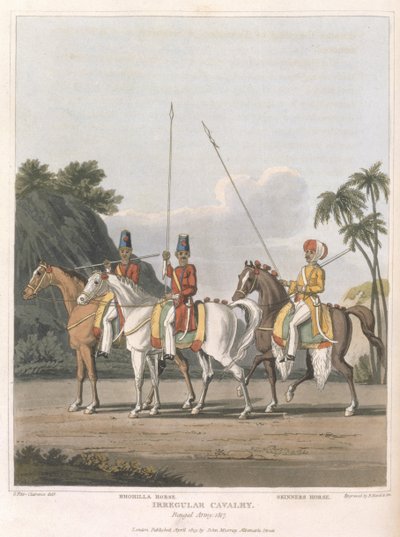 Cavalleria irregolare, esercito del Bengala 1817, tavola 5 da 